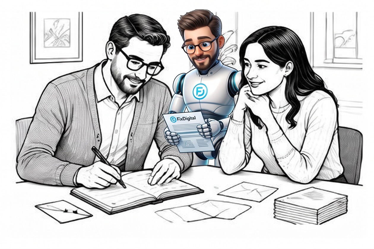 Line illustration: Effortless Email and Calendar Syncing